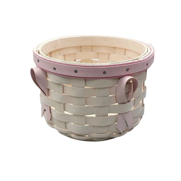 Longaberger Horizon of Hope Basket 2006 Breast Cancer Society Pink Ribbons USA - Picture 1 of 8